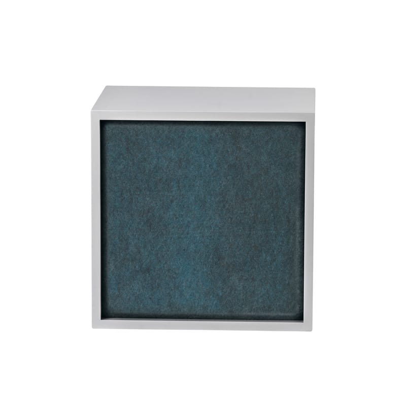 Mobilier - Etagères & bibliothèques - Panneau acoustique  tissu bleu / Pour étagère Stacked Medium - 43x43 cm - Muuto - Bleu aqua - Feutre pressé