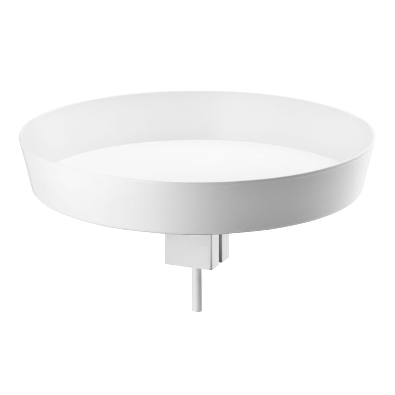 Éco Design - Production locale - Vide-poche String Works™ métal blanc / Pour meuble de rangement - String Furniture - Blanc - Acier laqué