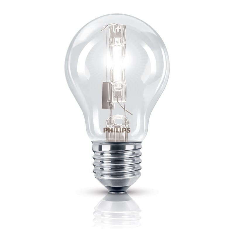 Luminaire - Ampoules et accessoires - Ampoule Eco-halogène E27 EcoClassic Standard verre transparent / 105W (140W) - 1980 lumen - Philips - 105W (140W) - Métal, Verre