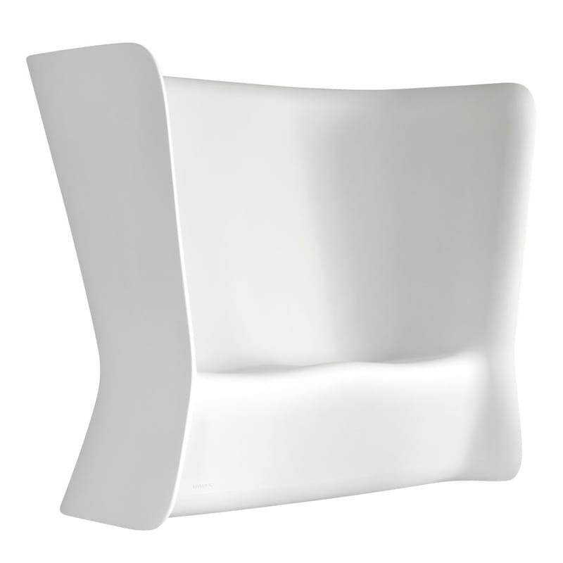 Mobilier - Mobilier lumineux - Canapé de jardin lumineux Nova plastique blanc / Sans fil RGB - L 175 cm - MyYour - Blanc - Plastique Poleasy ®