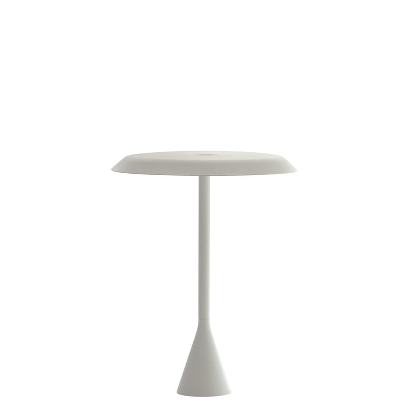 Luminaire - Lampes de table - Lampe sans fil rechargeable Panama Mini LED métal blanc / H 30 cm - Nemo - Blanc - Aluminium peint