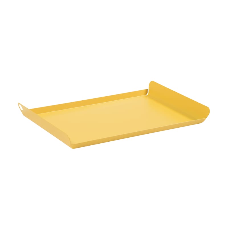 Table et cuisine - Plateaux et plats de service - Plateau Alto métal jaune / Acier - 36 x 23 cm - Fermob - Miel - Acier électrozingué