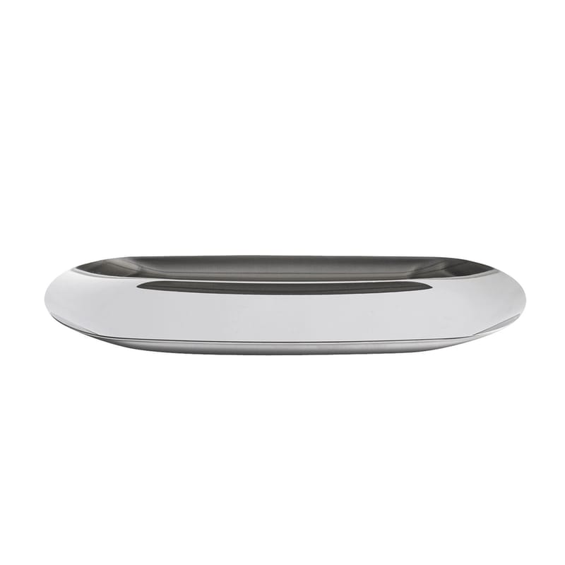 Table et cuisine - Plateaux et plats de service - Plateau Tray métal argent Small / L 18 cm - Acier - Hay - Argent - Acier inoxydable