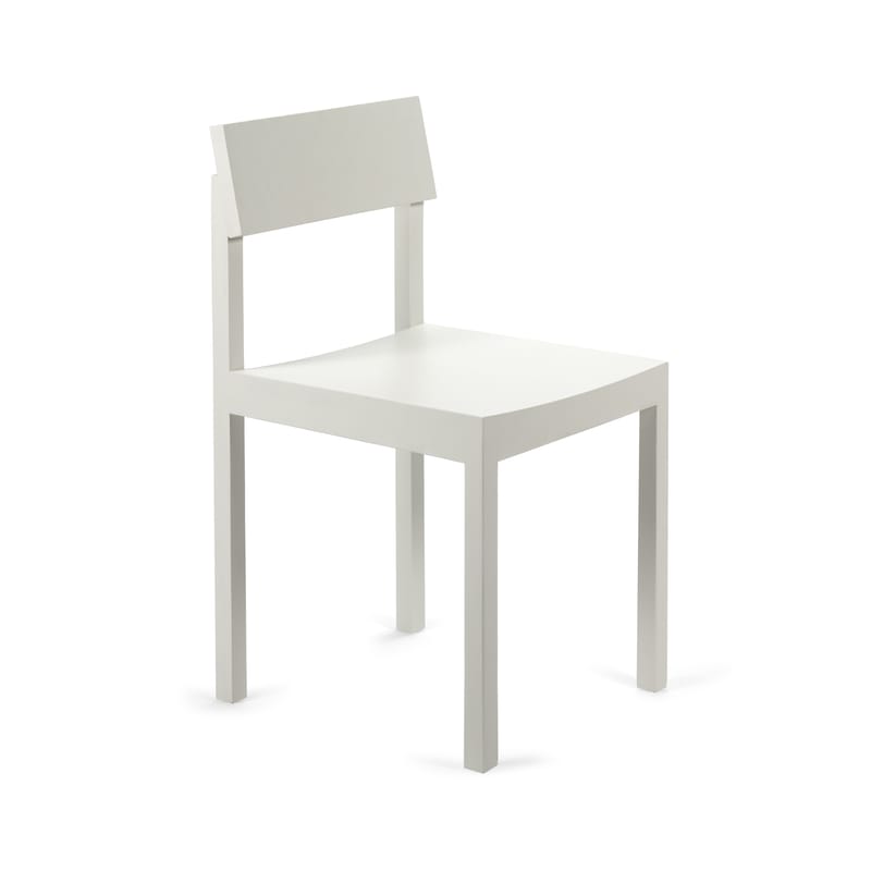 Mobilier - Chaises, fauteuils de salle à manger - Chaise Silent bois multicolore - valerie objects - Craie - Frêne