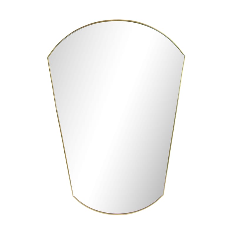 Décoration - Miroirs - Miroir mural Gold Oval   / L 30 x H 43 cm - & klevering - Oval / Laiton - Métal, Verre