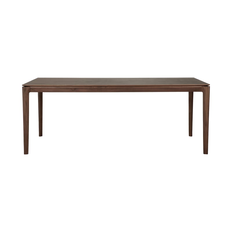 Mobilier - Tables - Table rectangulaire Bok bois marron / 200 x 95 cm - 8 personnes - Ethnicraft - Teck brun - Teck massif teinté brun