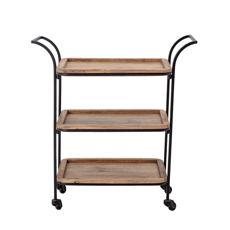 Furniture - Miscellaneous furniture - Ling Dresser natural wood / 3 removable mango wood shelves - Bloomingville - Wood & black - Mango tree, Painted iron