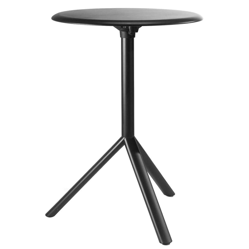 Outdoor - Garden Tables - Miura Foldable table metal black - Plank - Black - Varnished steel