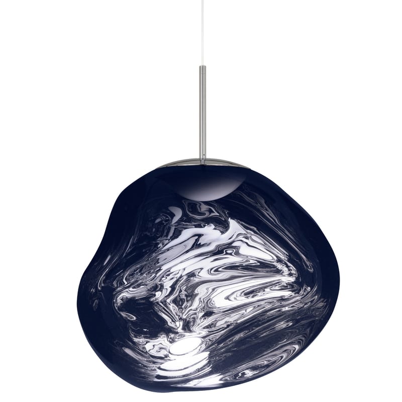 Luminaire - Suspensions - Suspension Melt LED (2015) / Ø 50 cm - Polycarbonate métallisé (change de couleur) - Tom Dixon - Fumé - Polycarbonate