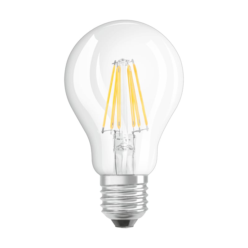 Luminaire - Ampoules et accessoires - Ampoule LED E27  verre transparent / Standard claire - 7W=60W (2700K, blanc chaud) - Osram - 7W=60W - Verre