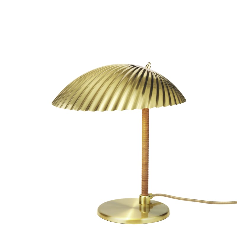 Luminaire - Lampes de table - Lampe de table 5321 métal or / Réédition 1938 - Laiton - Gubi - Laiton - Laiton, Textile