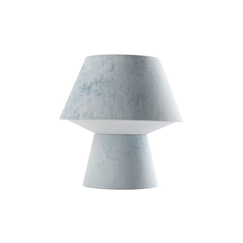 Luminaire - Lampes de table - Lampe de table Soft Power Piccola tissu bleu / H 29 cm - Diesel with Foscarini - Bleu - Métal, Tissu