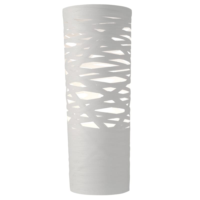Luminaire - Lampes de table - Lampe de table Tress plastique blanc / H 61 cm - Marc Sadler, 2009 - Foscarini - Blanc - Fibre de verre, Matériau composite