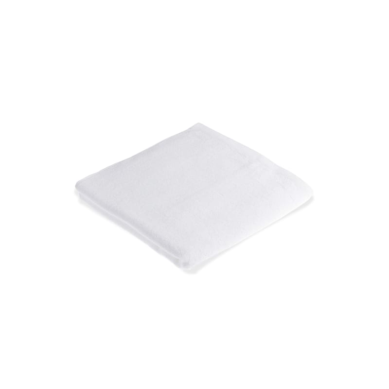 Ventes Flash - Jackpot - Serviette de douche bouclette tissu blanc / 70 x 140 cm - Coton bio - Au Printemps Paris - 70 x 140 cm / Blanc - Coton biologique GOTS