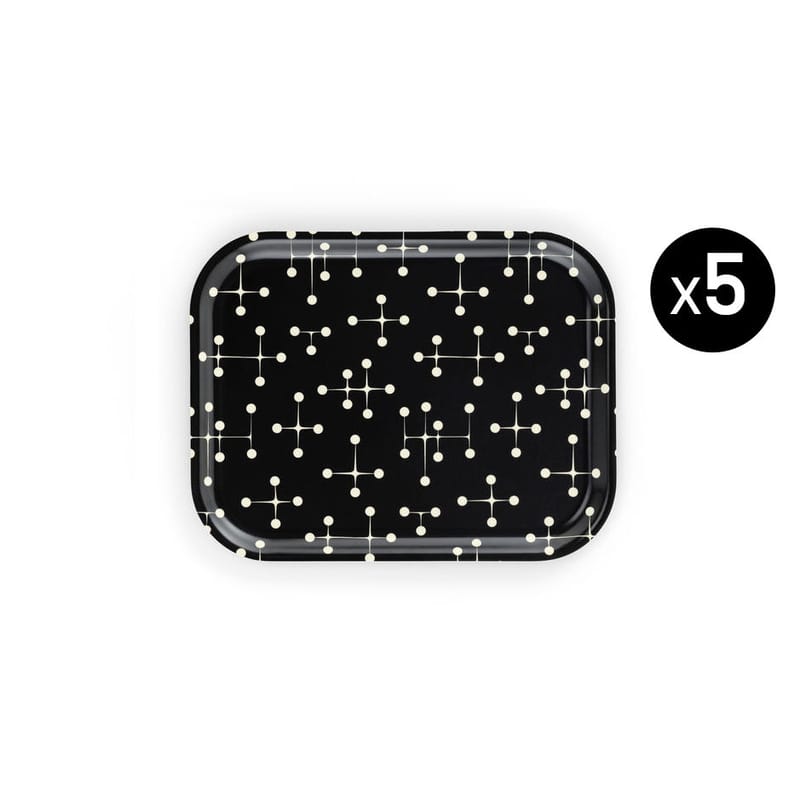 Black and white serving trays best sale