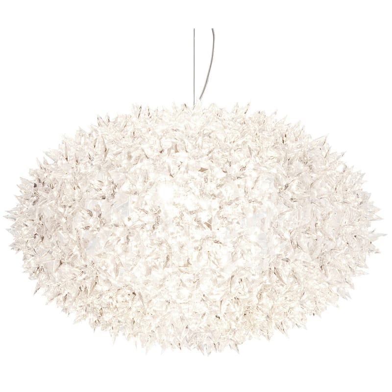 Lighting - Pendant Lighting - Bloom Bouquet Pendant plastic material white Round - Large - Ø 53 cm x H 35 cm - Kartell - White - Polycarbonate