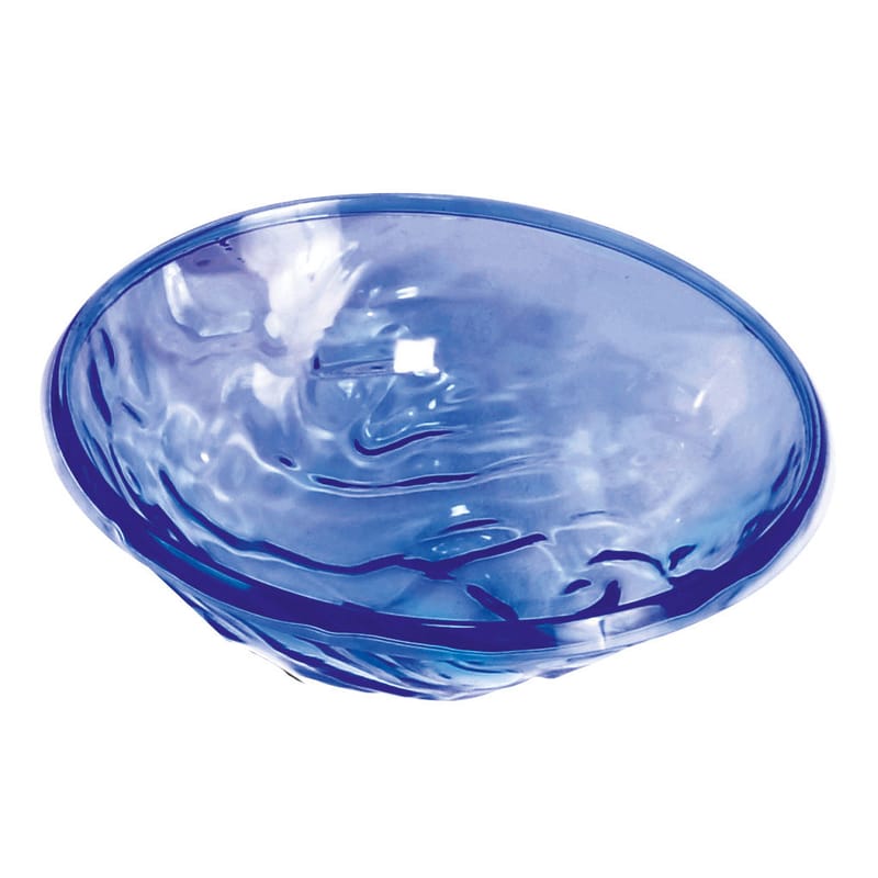 Table et cuisine - Saladiers, coupes et bols - Saladier Moon plastique bleu / Coupe - Ø 45 cm - Kartell - Bleu - PMMA