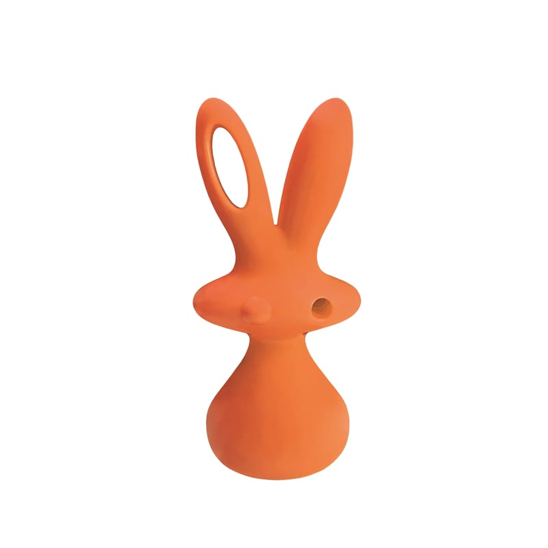 Décoration - Pour les enfants - Sculpture Bunny by Aki Kuroda plastique orange / H 60 cm - Slide - Orange Citrouille - Polyéthylène
