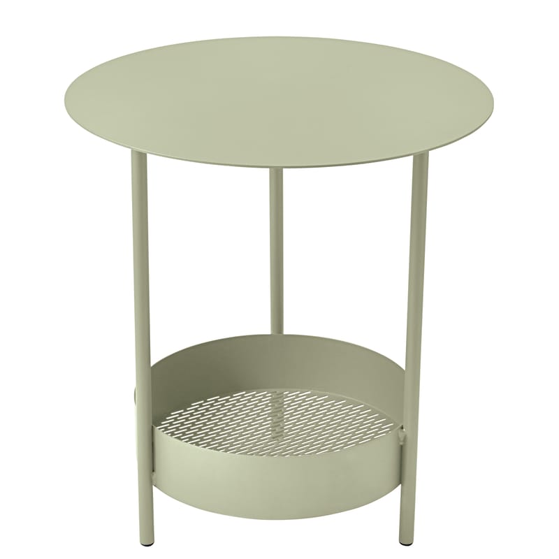 Möbel - Couchtische - Beistelltisch Salsa metall grün / Ø 50 cm x H 50 cm - Fermob - Linde - Stahl
