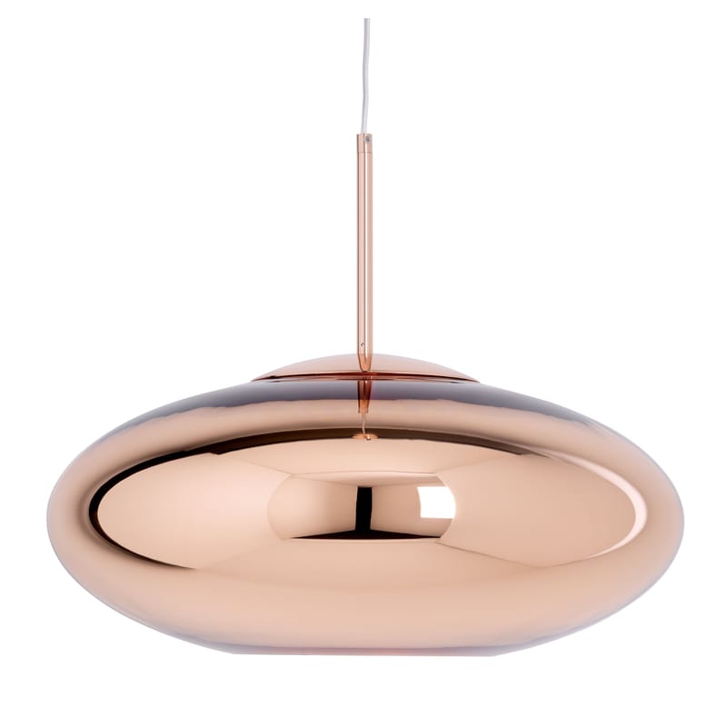 Luminaire - Suspensions - Suspension Copper Wide plastique cuivre métal / Ø 50 x H 22 cm - Tom Dixon - Cuivre - Polycarbonate