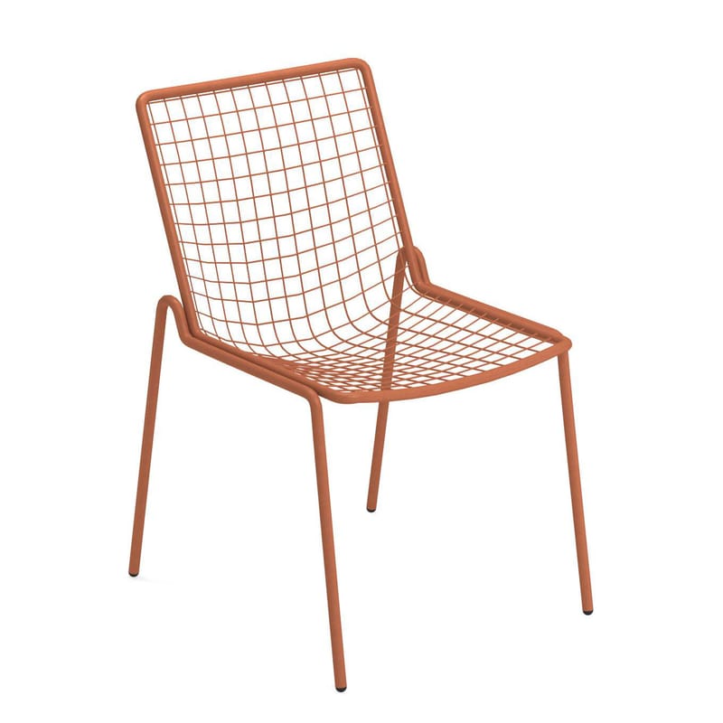 Mobilier - Chaises, fauteuils de salle à manger - Chaise empilable Rio R50 métal rouge - Emu - Rouge d\'érable - Acier