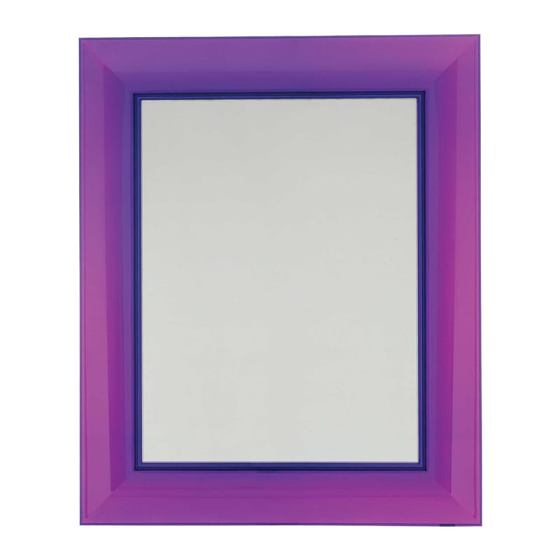 Mobilier - Miroirs - Miroir mural Francois Ghost Large plastique violet / 88 x 111 cm - Philippe Starck, 2005 - Kartell - Violet - Polycarbonate