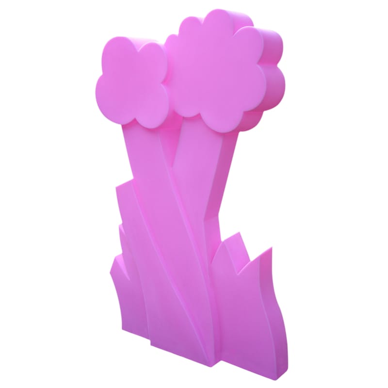 Mobilier - Mobilier lumineux - Paravent lumineux Myflower plastique rose - Slide - Rose - polyéthène recyclable