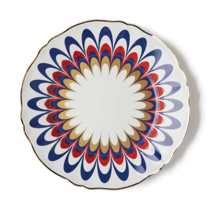 Tableware - Plates - Flora Plate ceramic multicoloured / Ø 26.5 cm - Bitossi Home - Flora - China