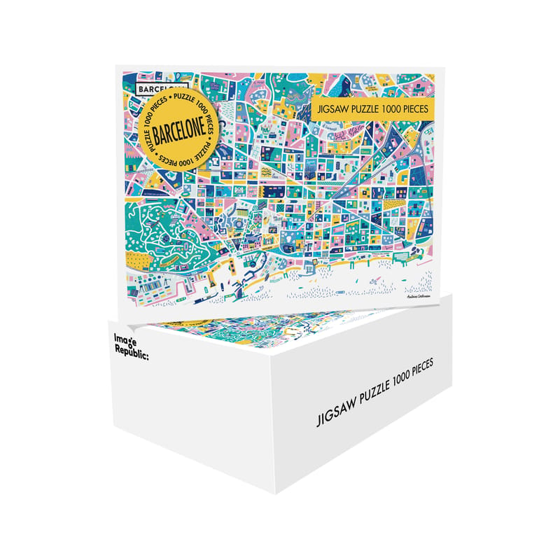Accessoires - Jeux et loisirs - Puzzle Antoine Corbineau - Barcelone papier multicolore / 68 x 49 cm - 1000 pièces - Image Republic - Barcelone - Carton, Papier