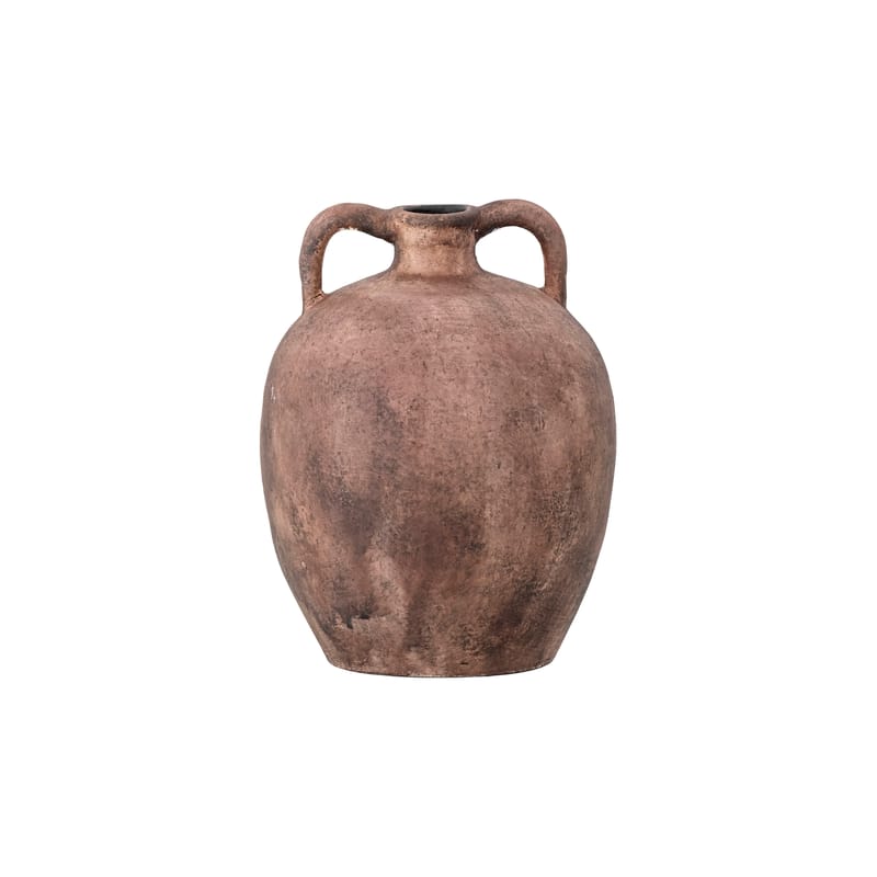 Décoration - Vases - Vase Sajid céramique marron / Terre cuite - Ø 18 x H 24 cm - Bloomingville - Marron patiné - Terre cuite