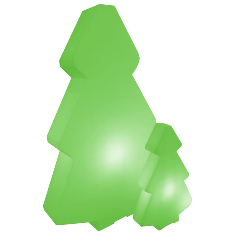 Mobilier - Mobilier lumineux - Lampadaire Lightree Indoor plastique vert / H 100 cm - Pour l\'intérieur - Slide - Vert - polyéthène recyclable