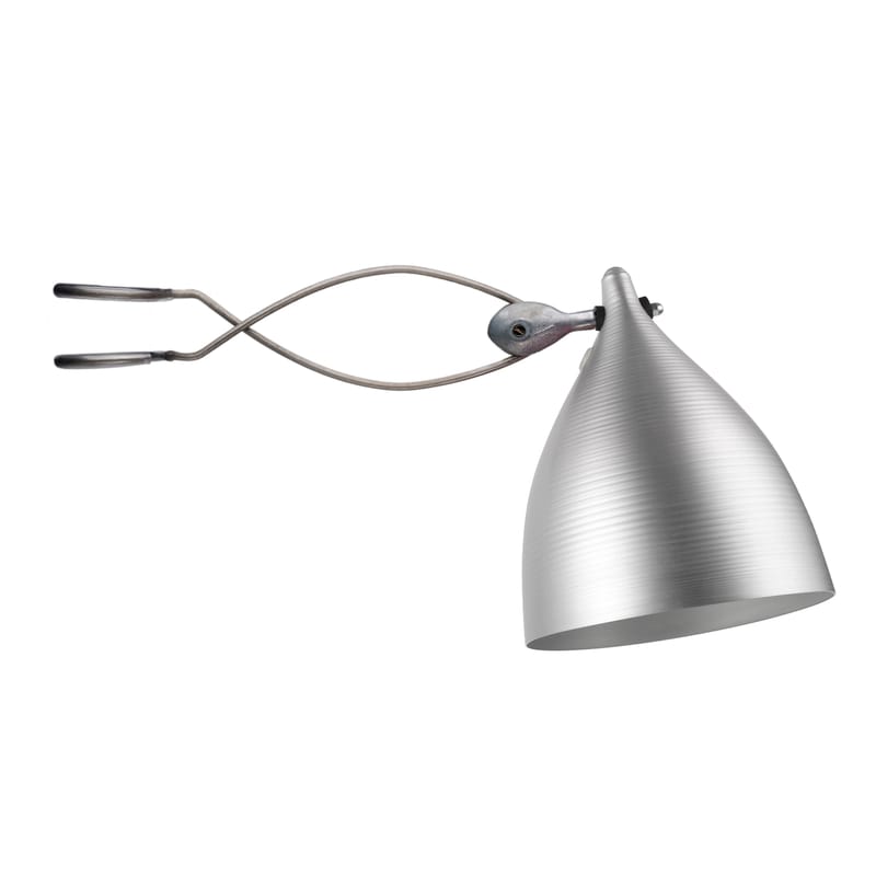 Luminaire - Lampes de table - Spot à pince Cornette métal / version unie - Tsé-Tsé - Aluminium uni - Aluminium anodisé