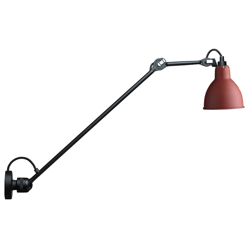 Luminaire - Appliques - Applique N°304L60 métal rouge / Plafonnier - Bras L60 cm / Lampe Gras - DCW éditions - Rouge - Acier
