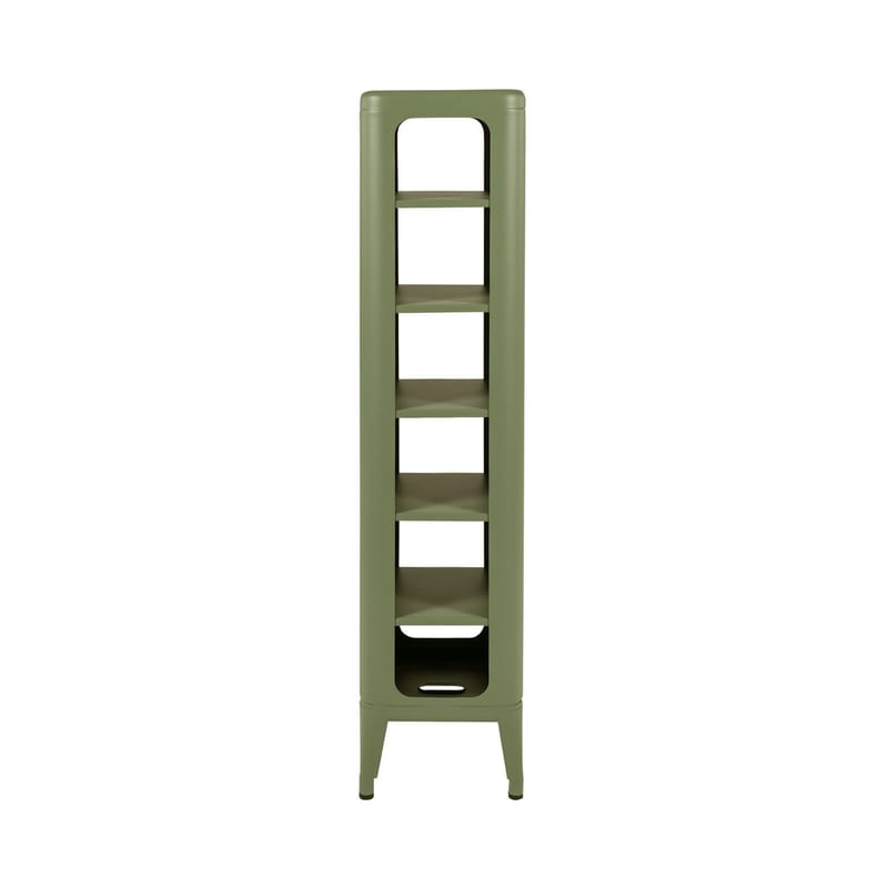 Mobilier - Etagères & bibliothèques - Meuble de rangement MT 1335 métal vert / L 31 x H 133,5 cm - Tolix - Olive (mat fine texture) - Acier laqué