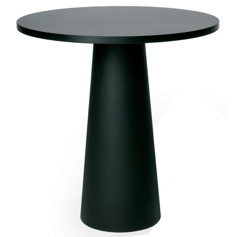Outdoor - Garden Tables - / Pied pour table Container Table accessory plastic material black Ø 30 x H 70 cm - For top Ø 70 cm - Moooi - Black foot Ø 30 cm - Polypropylene
