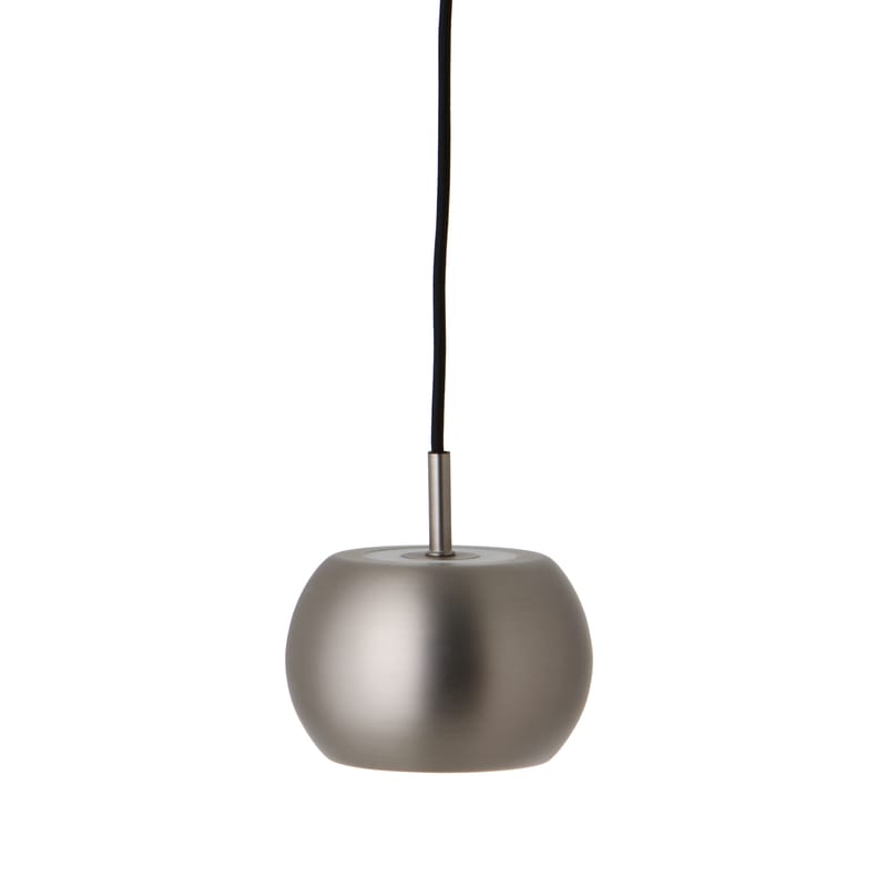 Luminaire - Suspensions - Suspension BF20 Small gris argent métal / Ø 15 cm - Frandsen - Satiné brossé mat - Acrylique, Métal