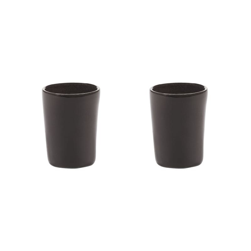 Table et cuisine - Tasses et mugs - Tasse à espresso La Mère céramique marron / Set de 2 - Serax - Tasses / Brun - Grès