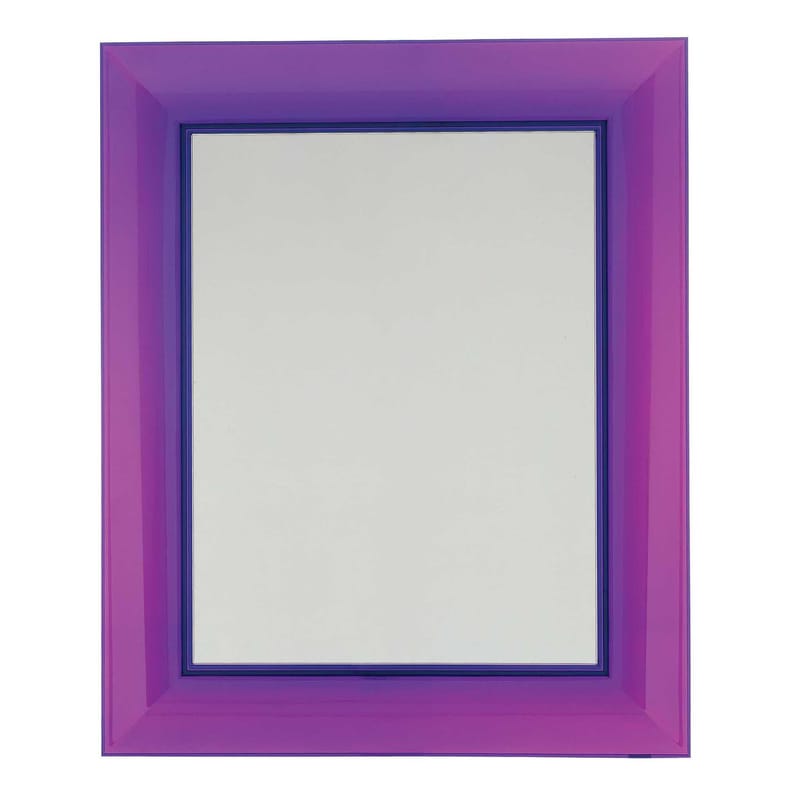 Mobilier - Miroirs - Miroir mural Francois Ghost plastique violet / 65 x 79 cm - Philippe Starck, 2005 - Kartell - Violet - Polycarbonate