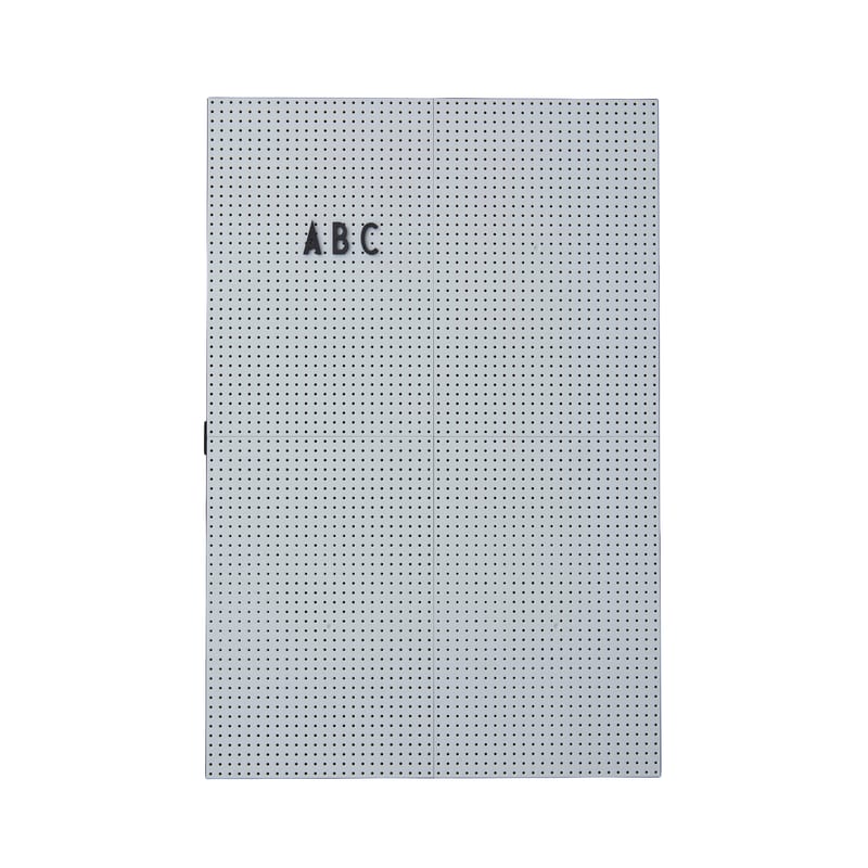 Décoration - Accessoires bureau - Tableau mémo A3 plastique gris / L 30 x H 42 cm - Design Letters - Gris clair - ABS