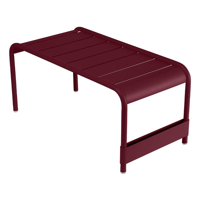 Mobilier - Tables basses - Table basse Luxembourg / Banc - L 86 cm - Fermob - Cerise noire - Aluminium laqué