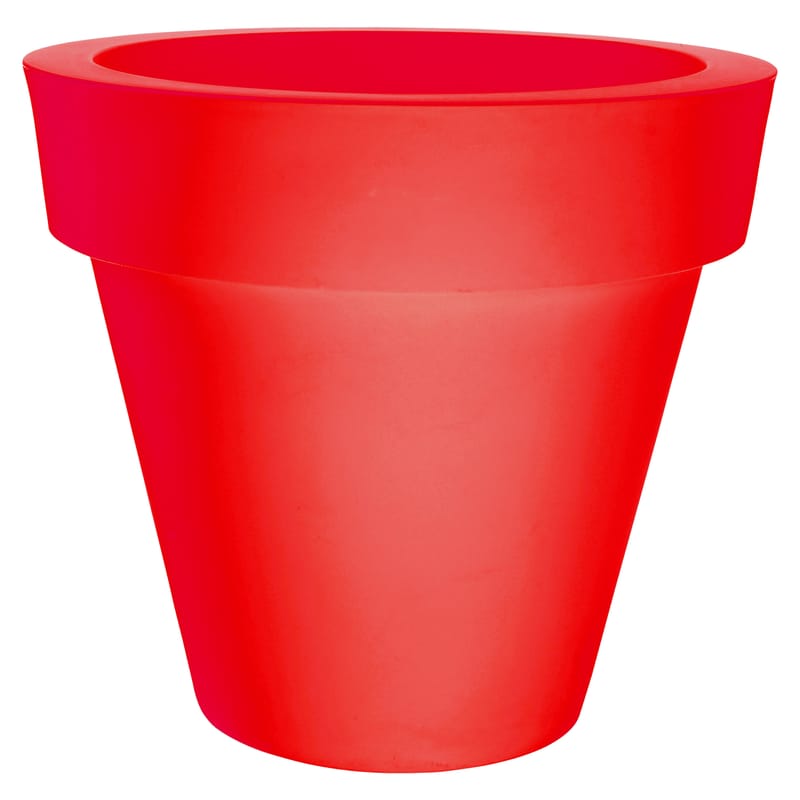 Outdoor - Pots & Plants - Vas-Two Flowerpot plastic material red - Serralunga - Red - Polythene
