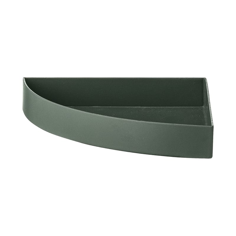 Table et cuisine - Plateaux et plats de service - Plateau Unity métal vert / Quart de cercle - L 11 cm - AYTM - Vert forêt - Fer peint