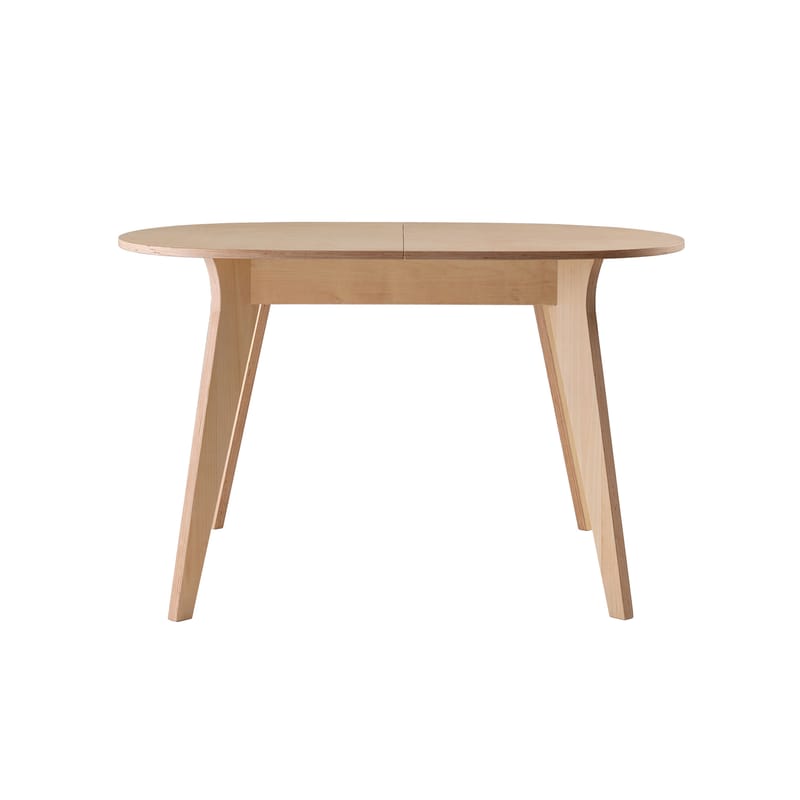 Mobilier - Tables - Table à rallonge Mikado bois naturel / L 120 à 160 cm - Ondarreta - Hêtre teinté / Piètement bouleau - Bouleau, Hêtre