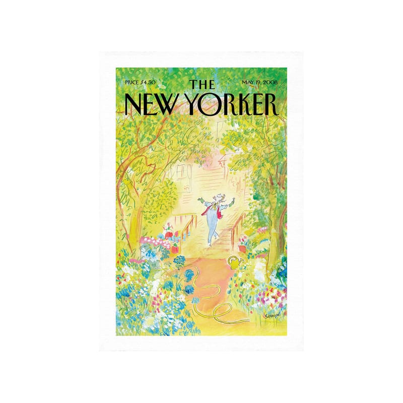 Décoration - Objets déco et cadres-photos - Affiche The New Yorker  / Springtime, Sempé papier multicolore / 38 x 56 cm - Image Republic - Springtime - Papier Velin d\'Arches
