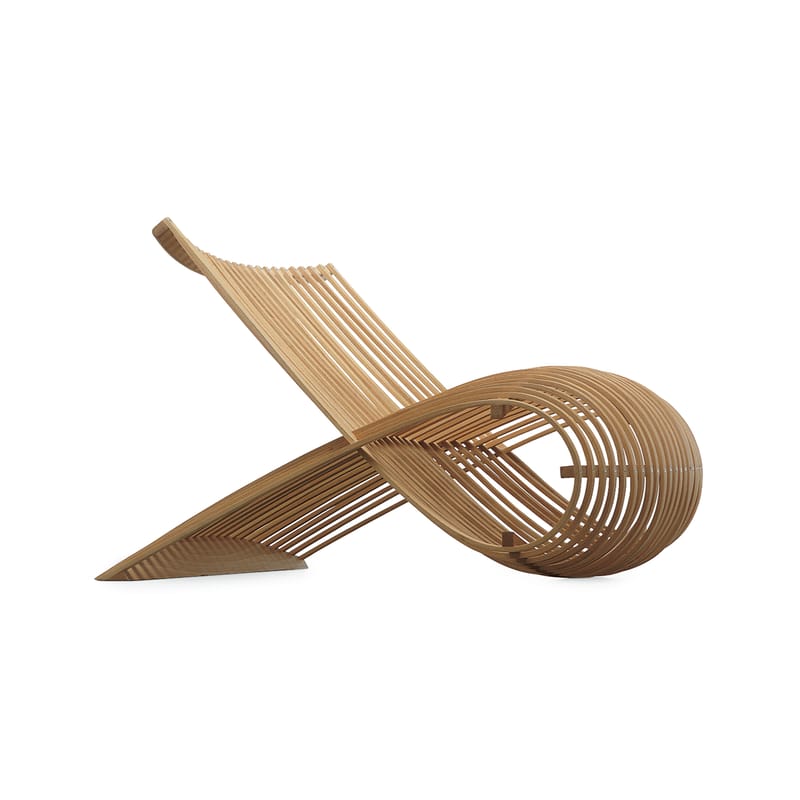 Furniture - Armchairs - Wooden Chair Armchair natural wood / Marc Newson, 1992 - Cappellini - Natural wood - Natural beechwood