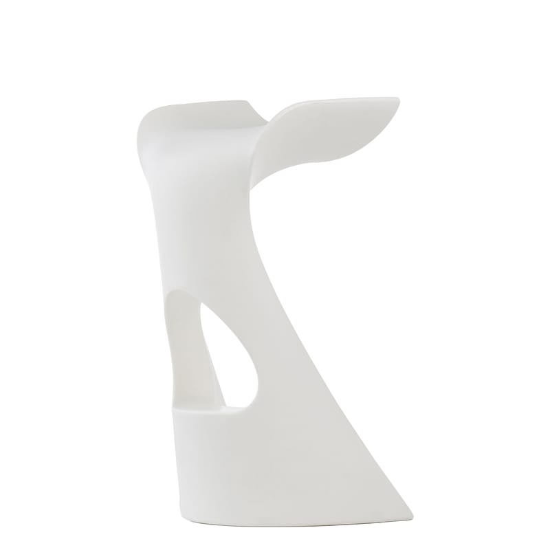 Furniture - Bar Stools - Koncord Bar stool plastic material white H 73 cm - Plastic - Slide - White - recyclable polyethylene
