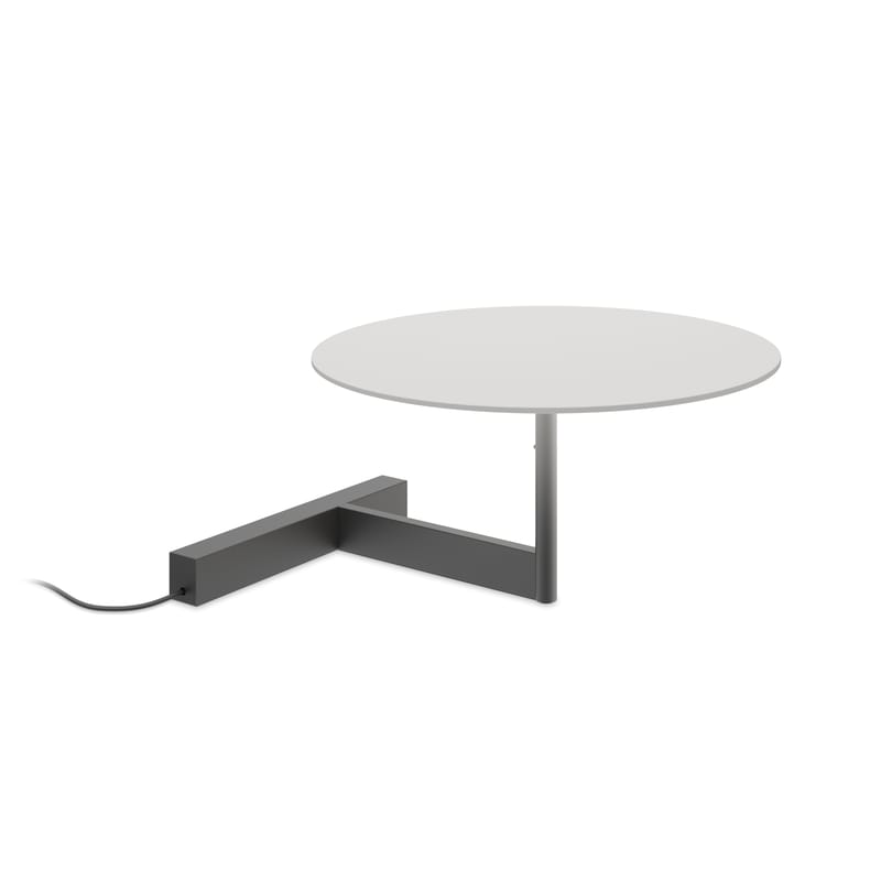 Luminaire - Lampes de table - Lampe de table Flat LED métal gris / Ø 30 x H 16 cm - Vibia - Gris - Acier, Aluminium