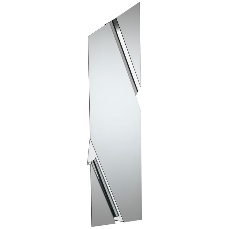 Décoration - Miroirs - Miroir The Wing verre argent miroir métal / 200 x 53 cm - FIAM - Miroir - Verre