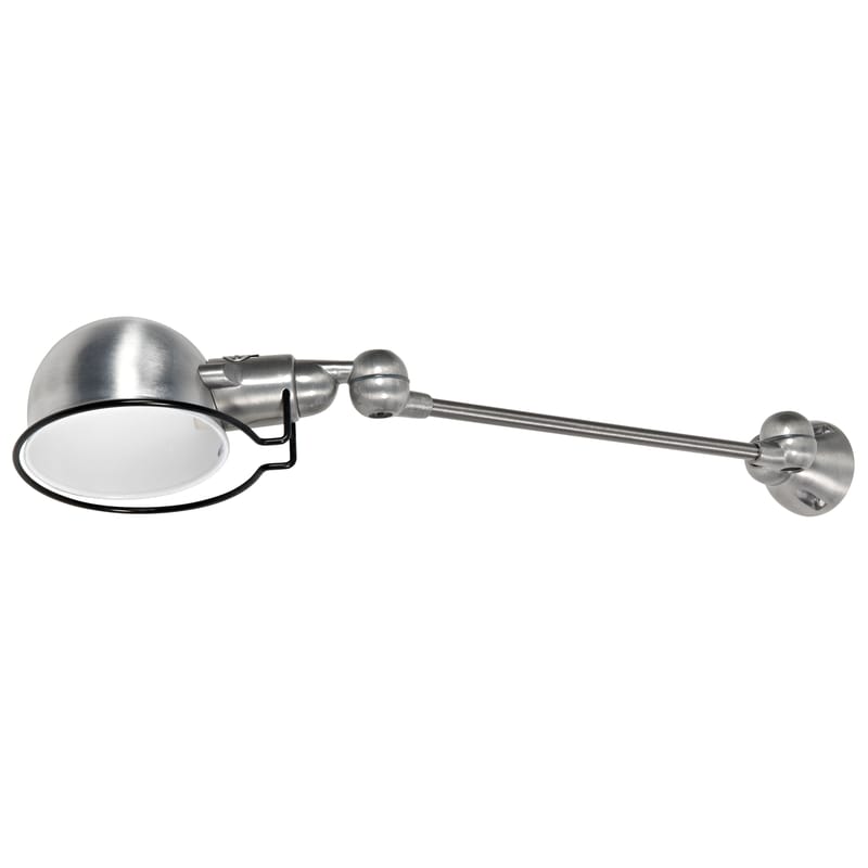Lighting - Wall Lights - Signal Wall light metal 1 arm - L 30 cm - Jieldé - Brushed stainless steel - Brushed stainless steel