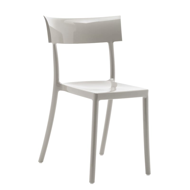 Mobilier - Chaises, fauteuils de salle à manger - Chaise empilable Generic Catwalk plastique gris - Kartell - Gris brillant - Polycarbonate